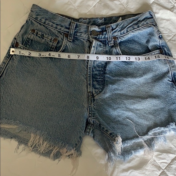 Lucky Brand Dungarees High Waisted Denim Shorts - Picture 6 of 8